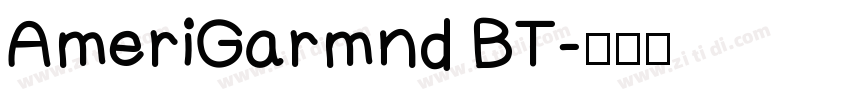 AmeriGarmnd BT字体转换
